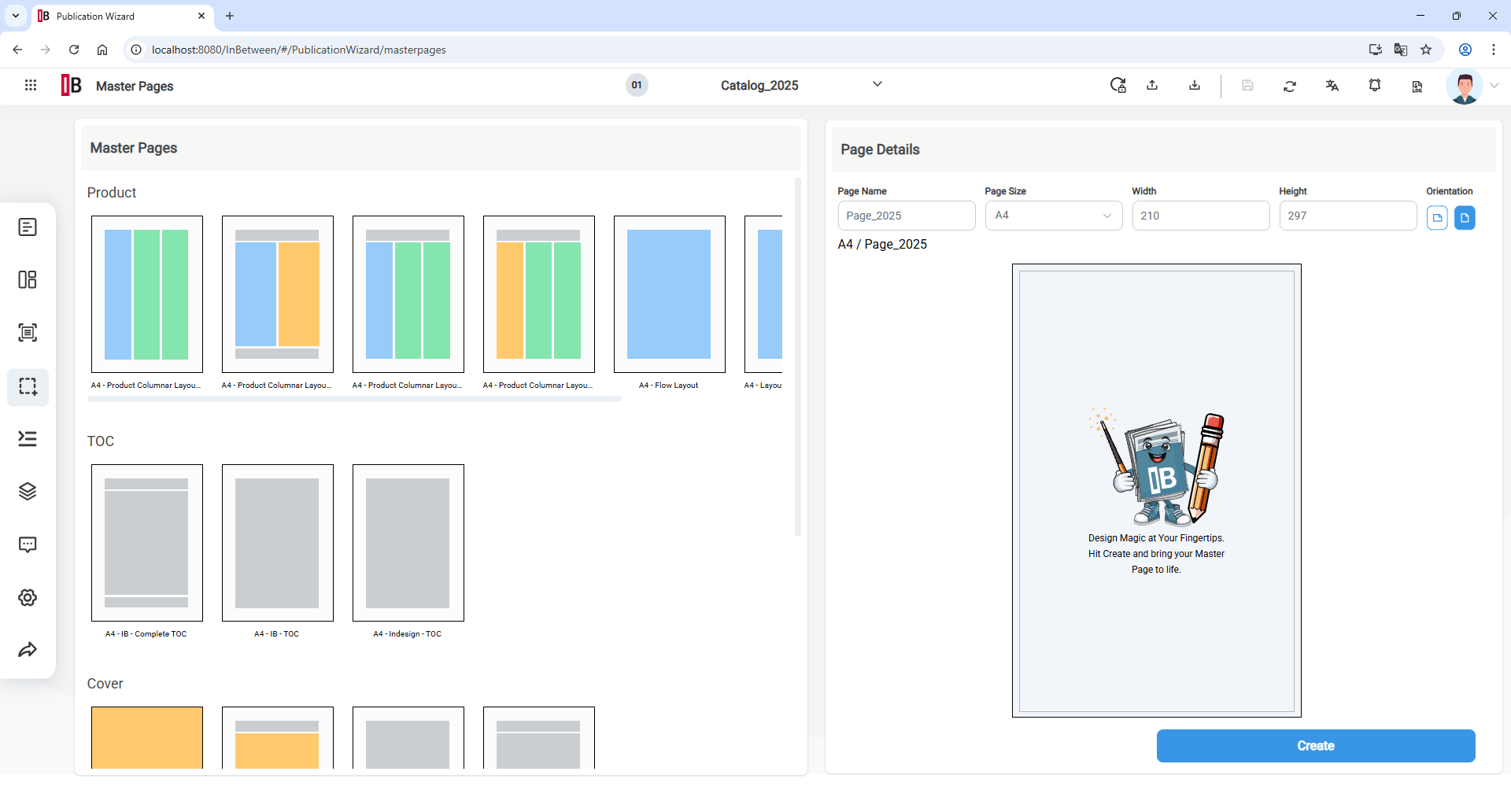 InBetween Database Publishing Publication Wizard