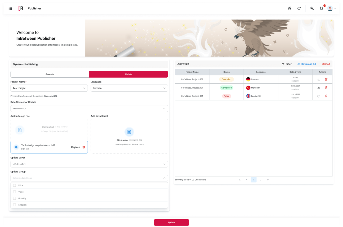 Update Tab: Overview